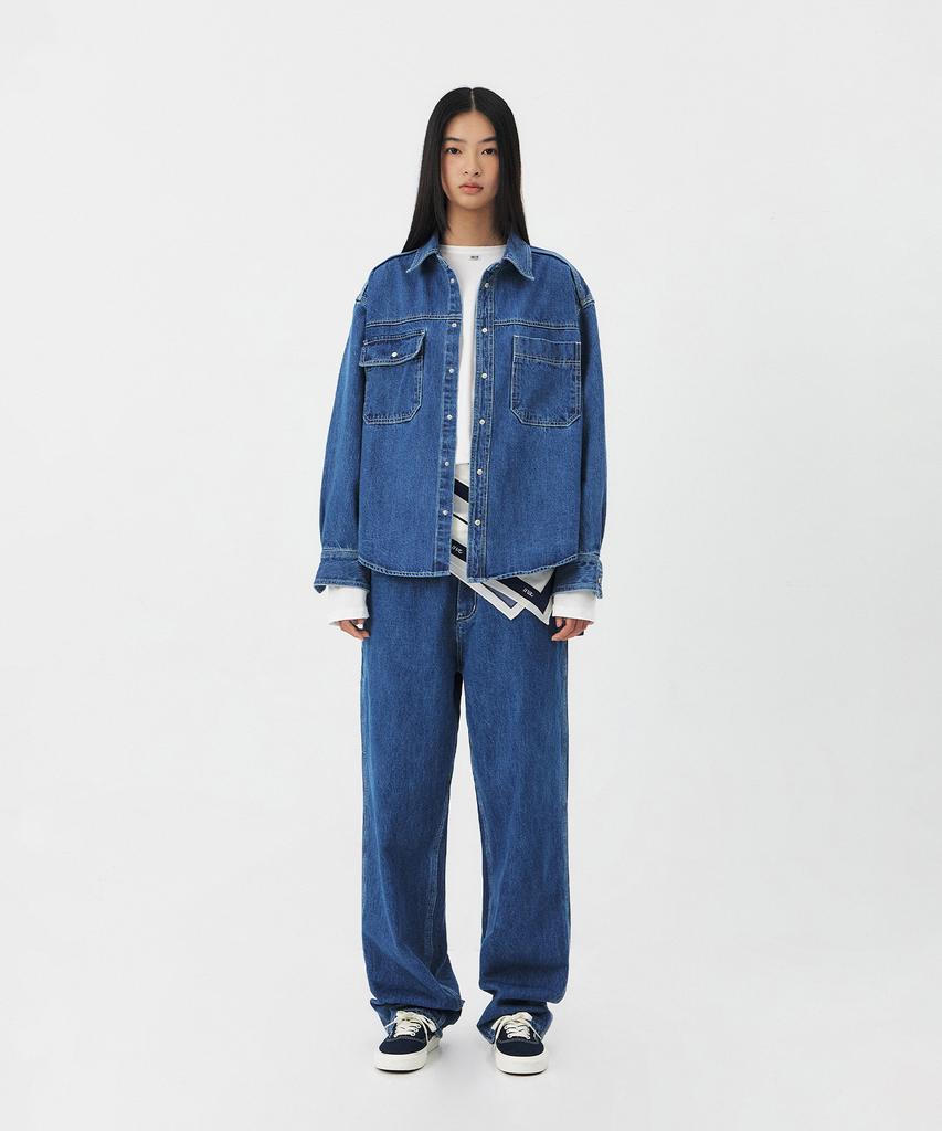 GROVE Norma Denim Shirt [2Colors]