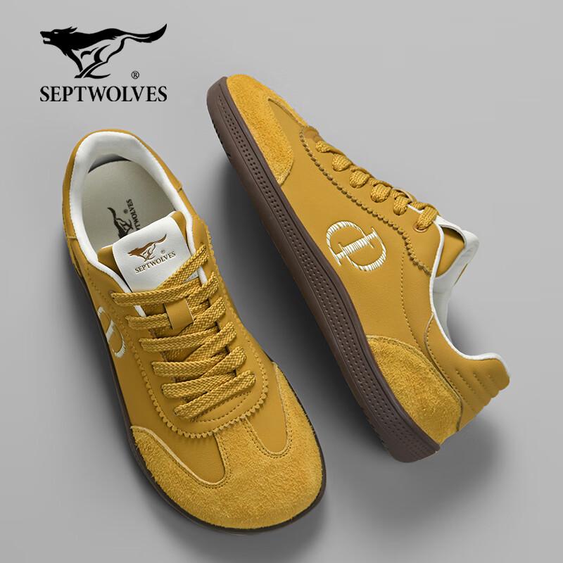 

Septwolves Men s Genuine Leather German Trainer Shoes 42