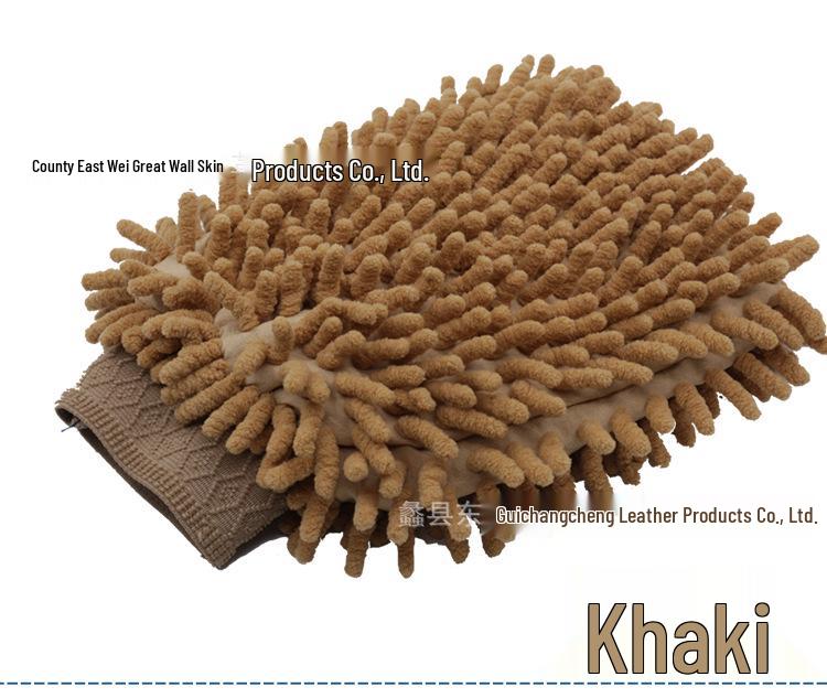 Dual-Sided Chenille Coral Fleece Car Wash Gloves