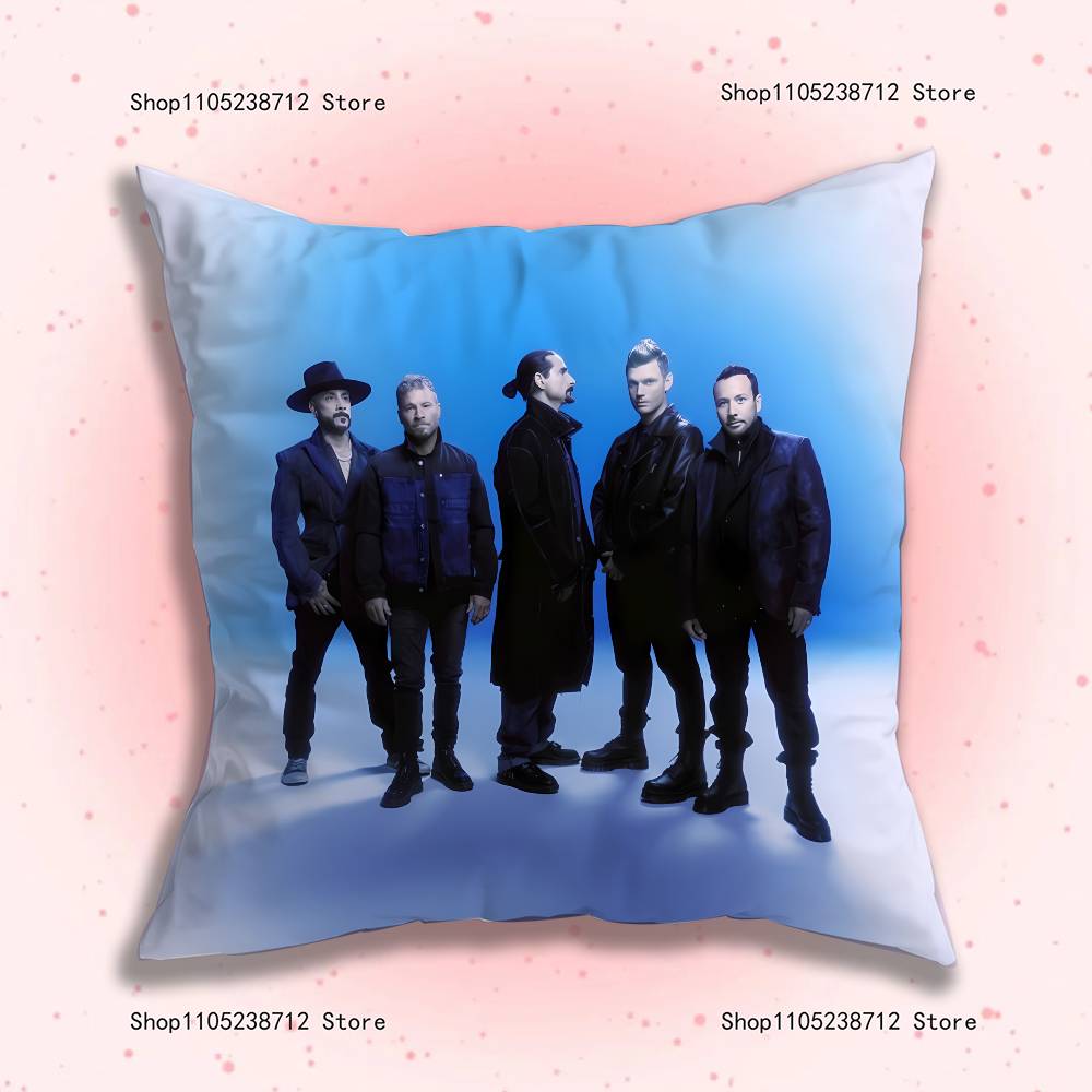 B-Backstreet Boys BSB Federe Cuscino Cartone Animato Divano Decorativo Casa Stampa Double-sided Peluche Corto Carino Copricuscino