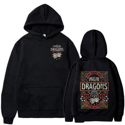 Rock Band Imagine Dragons Sudaderas de Álbum Musical Moda Hip Hop Sudaderas Pulóveres Casuales de Manga Larga para Hombre y Mujer Streetwear