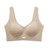 Fall Winter Warm Brushed Jelly Gel Support Seamless Bra, Lifting Shaping Anti-Sagging Side Gathering Women's Lingerie
