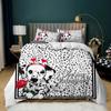 Yellow Maple Leaf French Bulldog Microfiber Bedroom Comforter Cover with Pillowcases Lovely Pet Dog Bed Sets for Girl Boy Teen