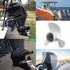13x19 Outboard Propeller High Thrust 3 Blades 15 Tooth 6E5‑45941‑00‑00 Fit for Yamaha 50‑130HP Engine 3 Blades Propeller
