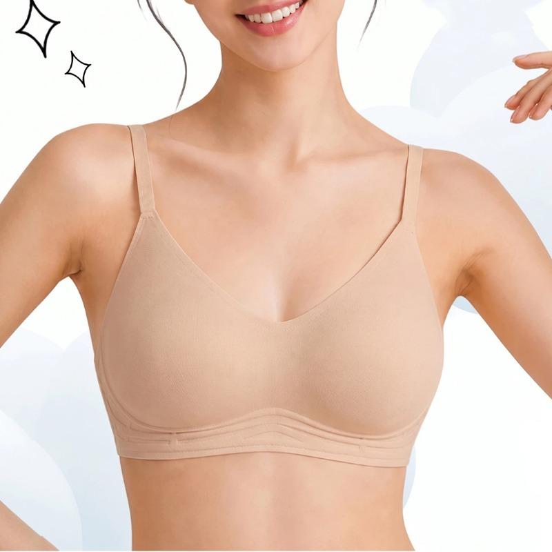 Wireless Push Up Bra For Small Bust Comfortable Seamless Thick Cup