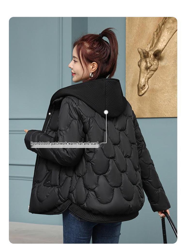 Women's 2025 Winter Hooded Cotton-Padded Coat - Korean Style Thick, Warm Down Jacket