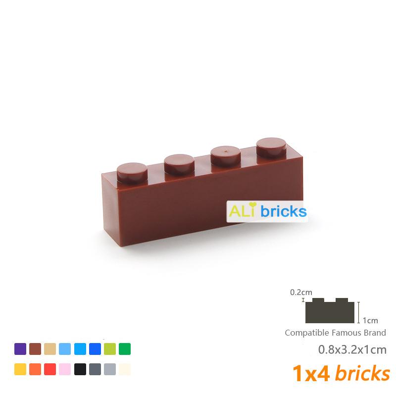 24pcs/lot Bulk Blocks Building Bricks Thick 1X4 Educational Assemblage Construction Toys for Children Size Compatible With 3010