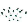 32Pcs/Set Black & White Plastic Medieval Chess Pieces Game Chessmen 65/75/95mm