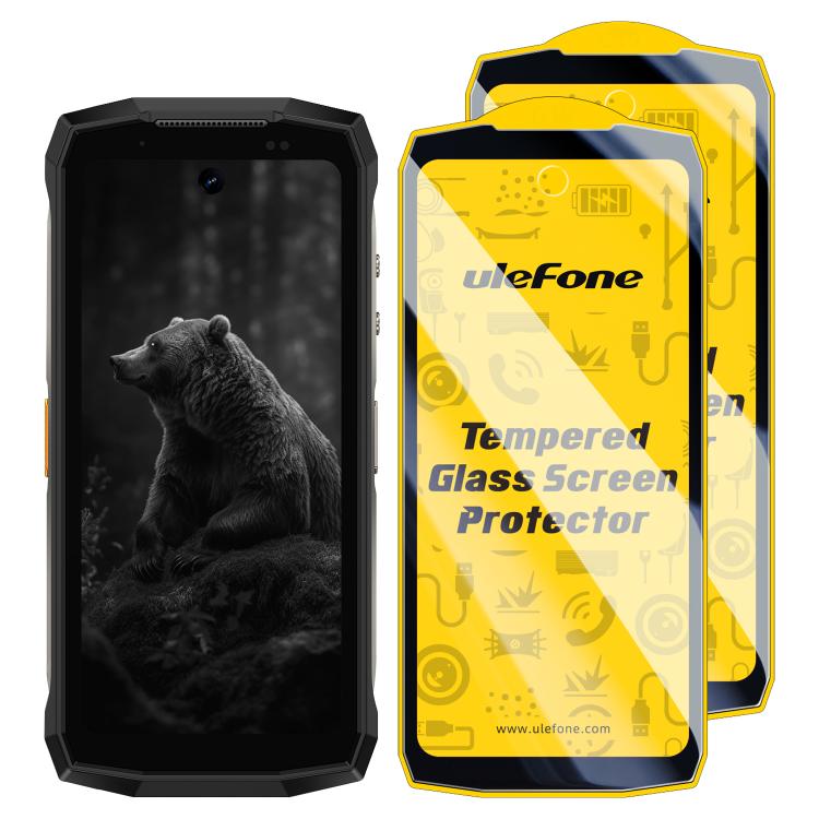 2 pezzi / Confezione Ulefone 9H HD Anti Impronta Vetro Temperato Proteggi Schermo