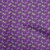 oneOone Cotton Flex Maroon Fabric Kids Leopard Sewing Material Print Fabric By The Yard 40 Inch