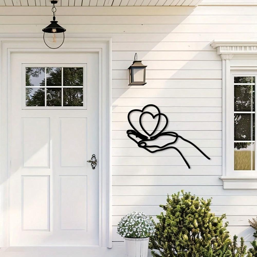 Metal Wall Art Decor Modern Living Room Indoor Sculpture Home Interior Replica Statue