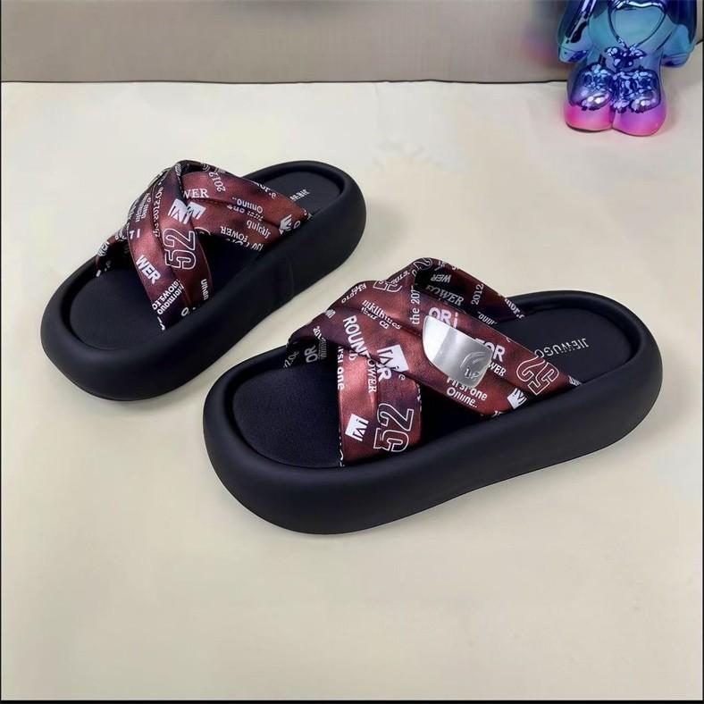 

Dopamine new platform slippers summer versatile casual beach shoes non-slip vacation fairy shoes 40