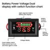 Autobatterie Ladezustandsanzeige 12V 24V 36V 48V 60V 72V Lithiumbatterie Kapazitätsmesser Tester Anzeige LED Tester Voltmeter