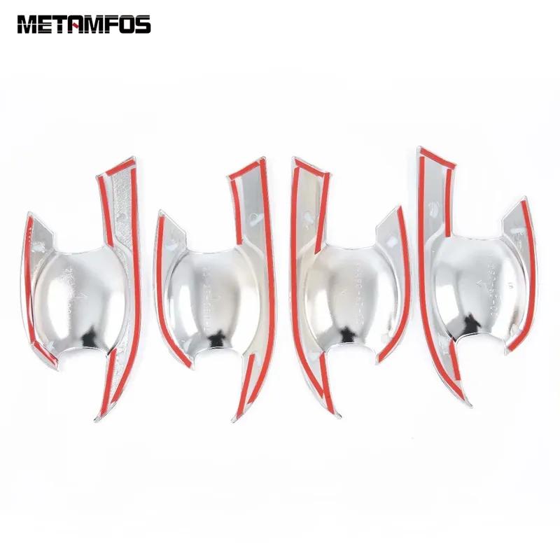 Car Accessories For Nissan Navara NP300 ST 2015- 2024 2025 Chrome Exterior Side Door Handle Bowl Cover Trim Protection Cap