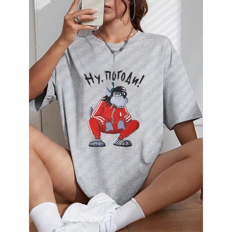 

Спортивный костюм Squat Wolf TShirt Nu Pogodi Well Just You Wait Wolf Hare Cartoon Graphic Tshirts Vintage Funny Short-Sleeve Top XXL