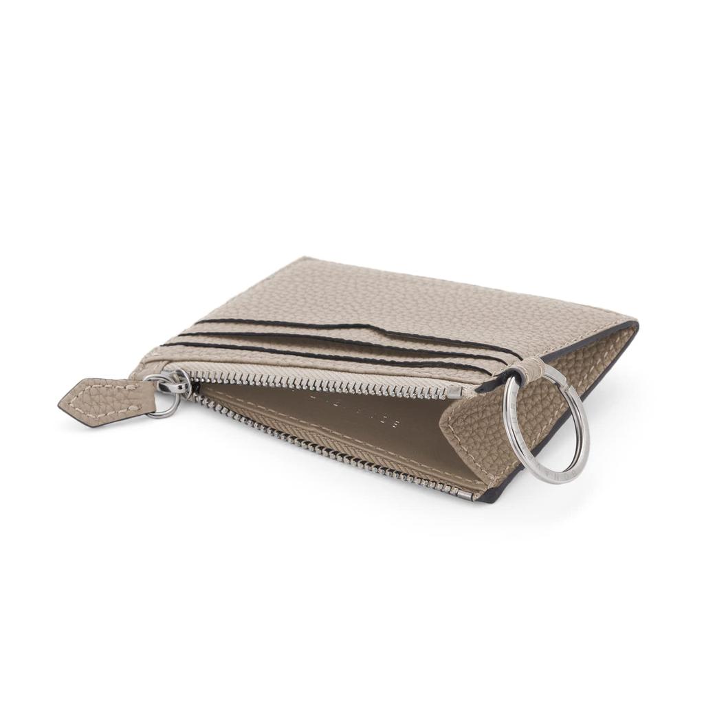 Bonaventura Card case with key ring Italian leather Genuine leather present New life entrance gift [BONAVENTURA] [Greige] BMWT1-GG