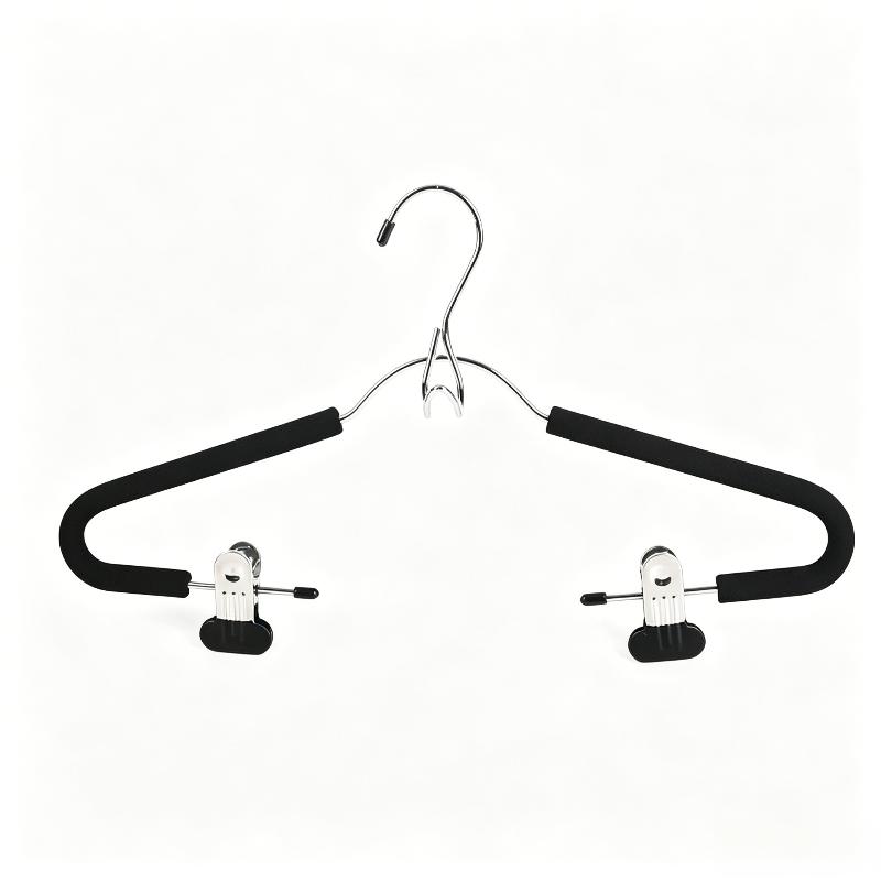 Adjustable 2 In 1 Cloth Hangers with Clips Heavy Duty Non-Slip Jeans Skirt Hangers for Home Wardrobe Storage