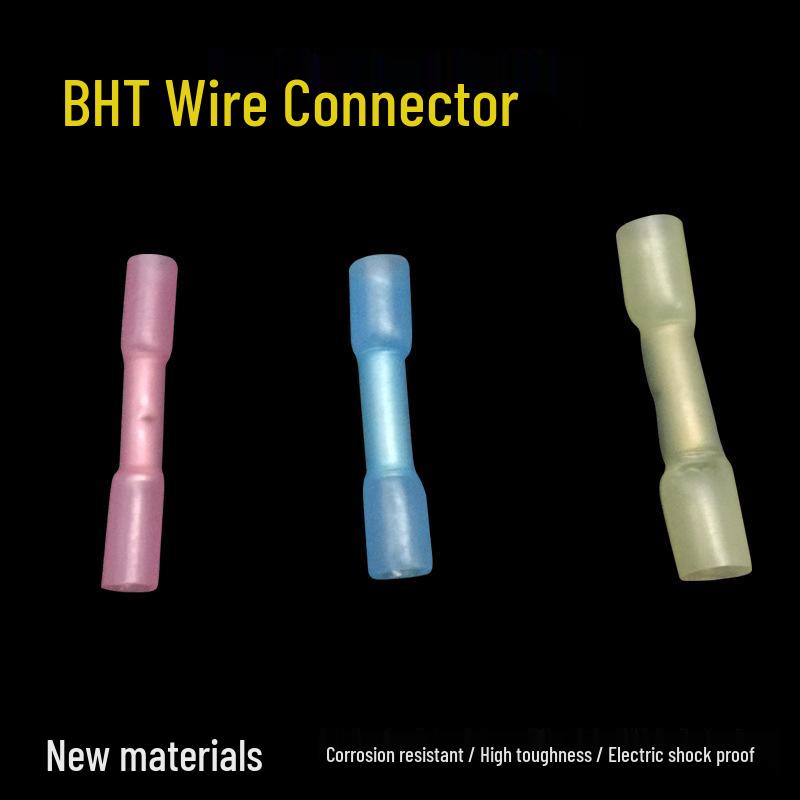 Tinned Copper Heat Shrink Waterproof Inline Connector Terminal BHT1.25 BHT2 BHT5.5 Series