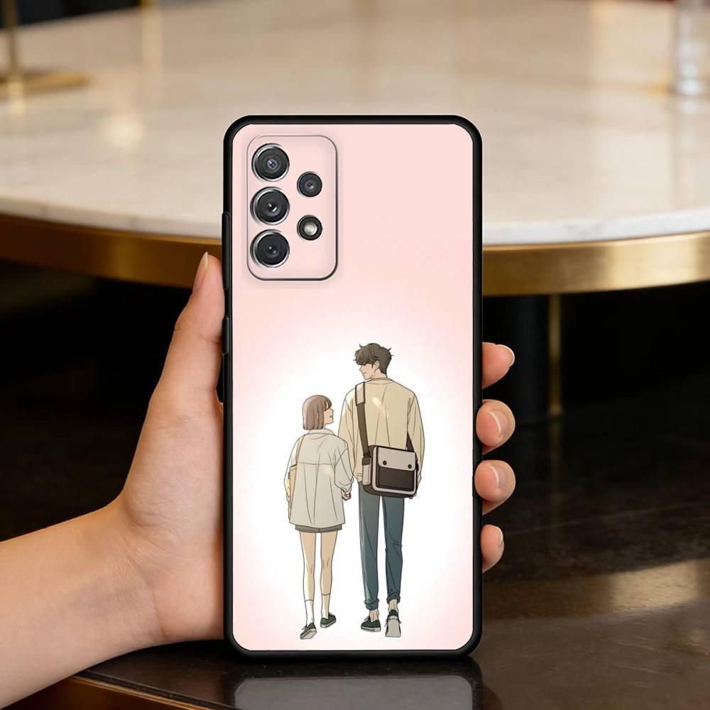 O-Operation T-True L-Love Soft Silicone Black Cover Phone Case For Samsung Galaxy A73,A72,A71,A70,A53,A52,A51