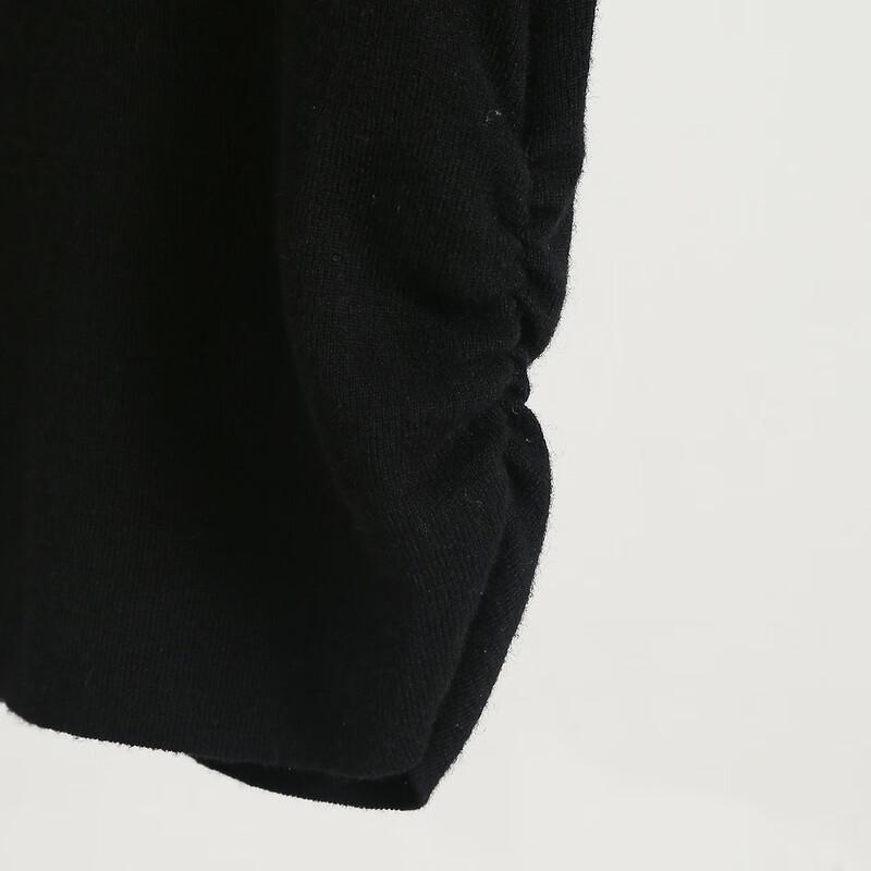 Tatu Bestickter Kurzarm Strickwollpullover
