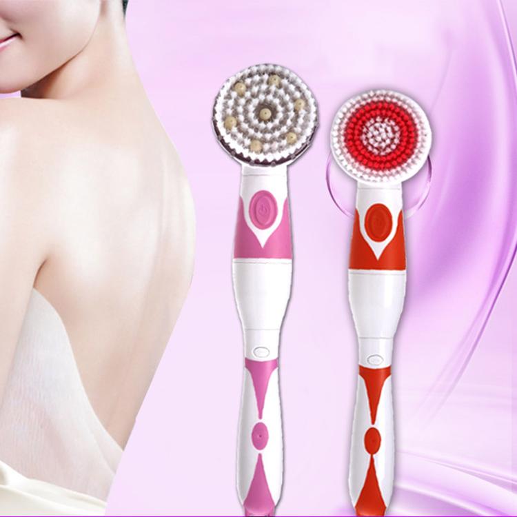 Four Heads Body Shower Brush Scrub Waterproof Exfoliating Cleaning Electric Bath Body Brush