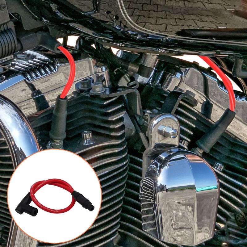 Ignition Coil Spark Plugs Power Cable Replacement Ignition Power Cable Wires Caps Cover Universal for Dirt Bike Scooter