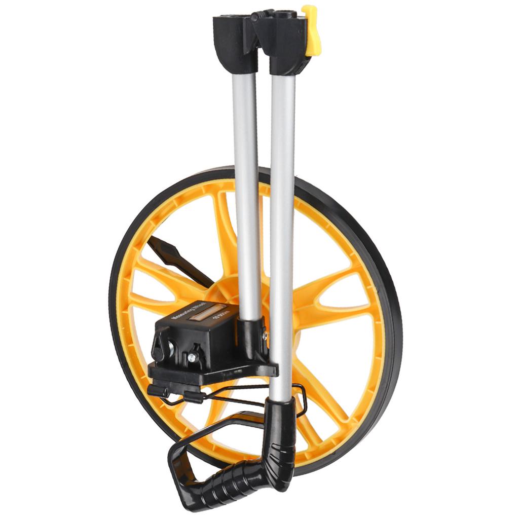 Foldable Distance Measuring Wheel, Material, Anti Slip Wheel, Large Folding Handle, High Accuracy, for Roads, Pavements, Land