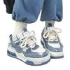 Women's Trendy Thick Elevated Shoes Four Seasons New Korean Edition Versatile Anti Slip Board Shoes Street Sports Casual Shoes