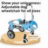 Lightweight Aluminum Pet Mobility Cart Adjustable Pet Rehabilitation Wheelchair  Pet Mobility