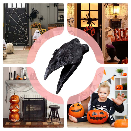 Small Death Whistle - Realistic Screaming Aztec Death Whistle | Crow Mouth Design Whistle, Prank Halloween Ornament, Authentic Aztec War Whistle, Coll