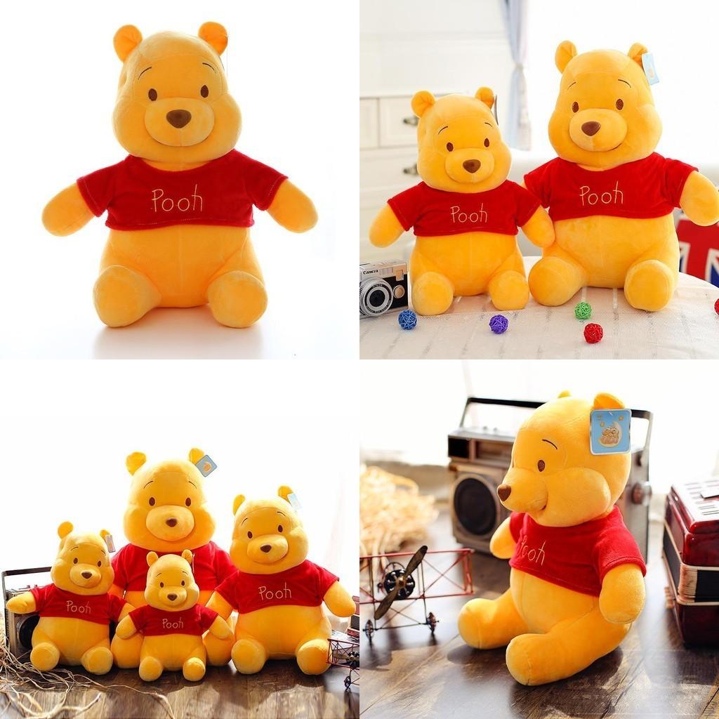 Adorable Winnie Plush Bear Crystal Soft Pp Cotton Stuffed Animal Toy 2022