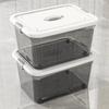 Transparent Storage Box Household Plastic Basket Clothing Classification Box Book Storage Box Medicine Suitcase Home Organizer