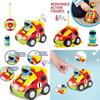 Jakmean Cartoon Remote Control Car Police Car With Colorful Lights And Music For Kids