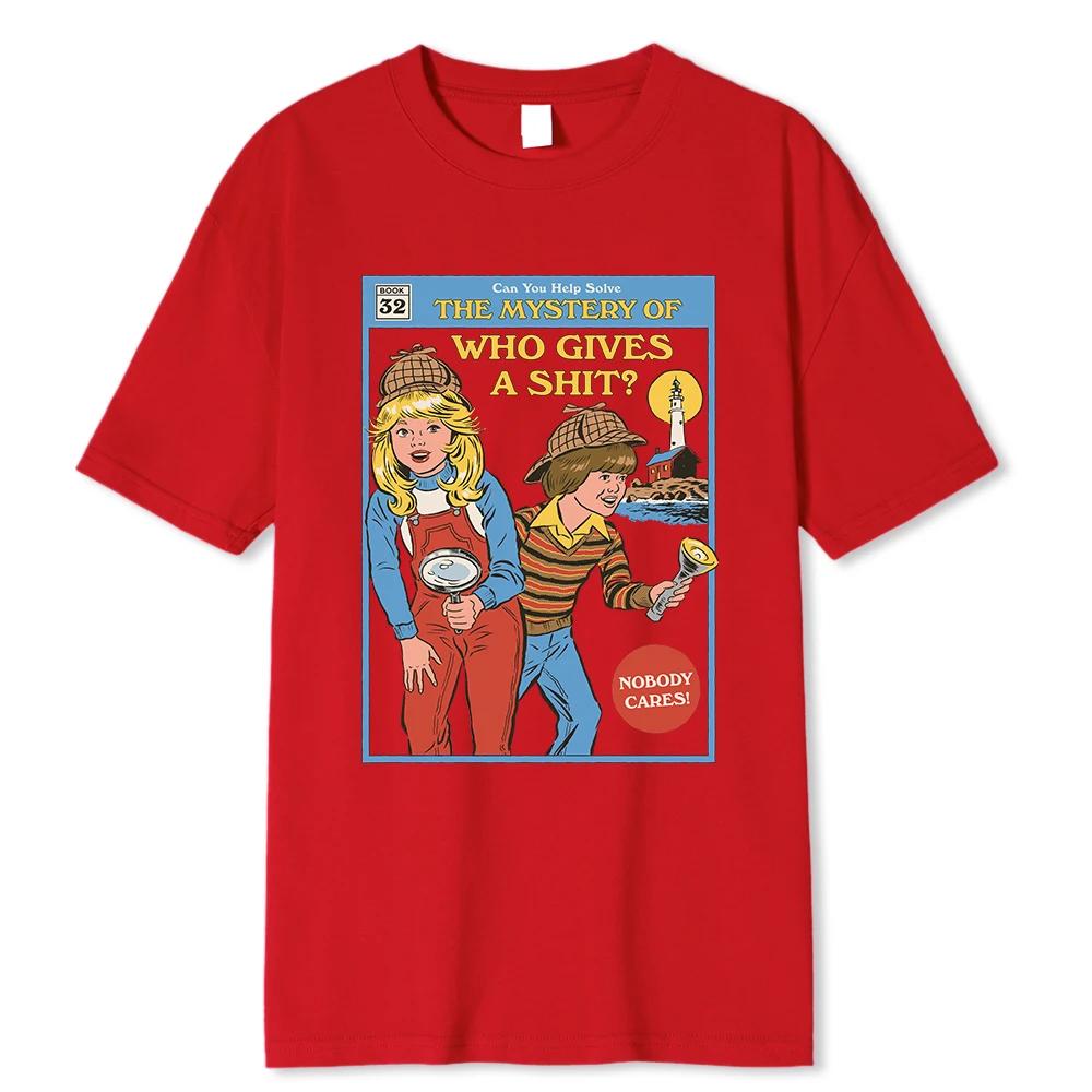 T-shirt Comic Can You Help Solve The Mystery Unisex T Shirt Fashion Casual Street Oversize Tshirt Loose Cotton Tee Clothing