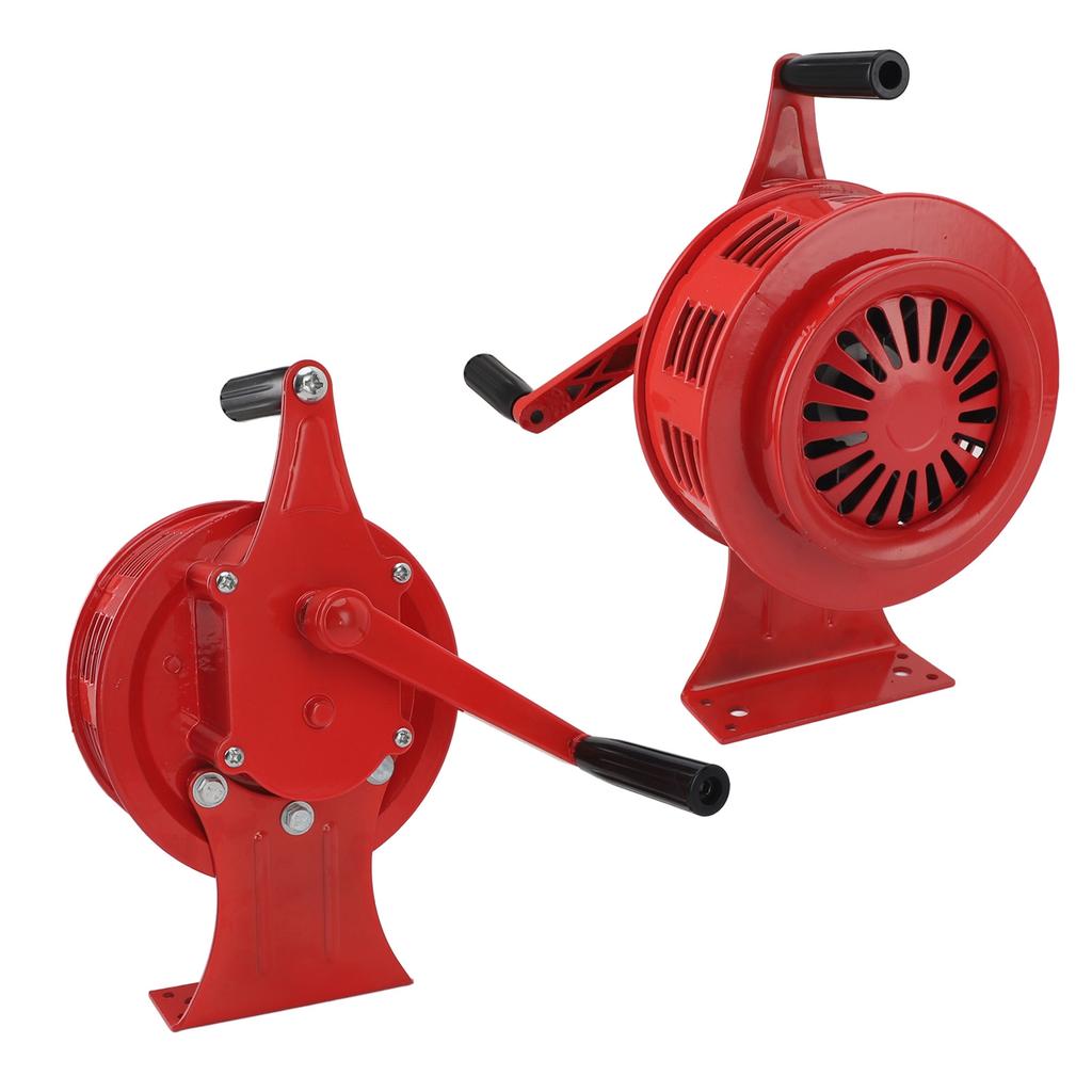 Handkurbelsirene, 125 dB, laut, einstellbare Lautstärke, wasserdicht, Aluminiumlegierung, manuell betriebener Tonalarm