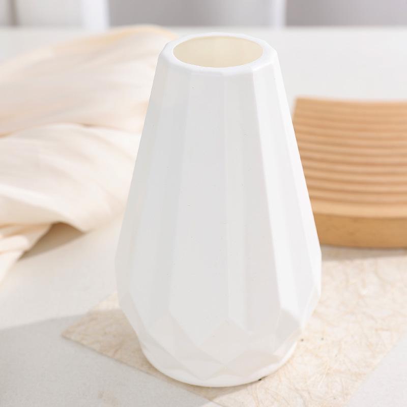 

Simple Modern Cream Faux Ceramic Vase for Floral Arrangements