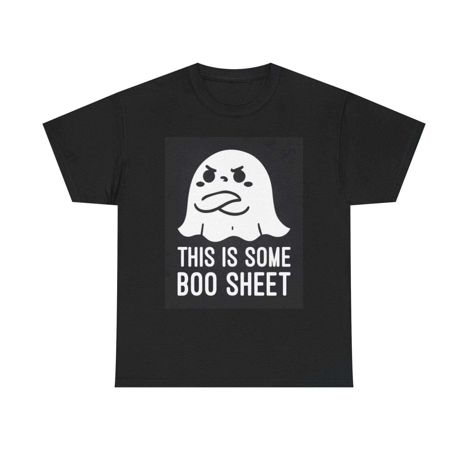 Men s and Women s T-shirts This Is Some Boo Sheet Funny Halloween XS