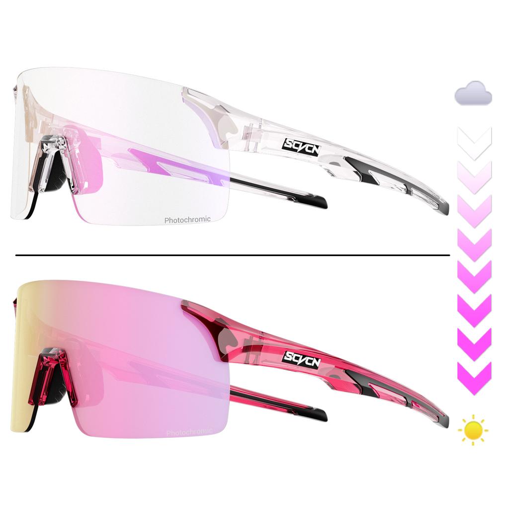Scvcn Photochromic Sunglasses Cycling Blue Outdoor Sports Bike Glasses Red Man MTB Fishing Glasses Eyewear Bicycle Goggles 2024