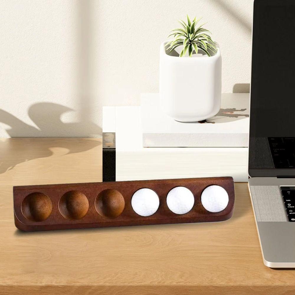 Wall Mount Golf Ball Stand Holder 6 Standard Size Golf Storage Rack  Desk Display