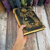 Vintage Look Cat Leather Journal, Leather Sketchbook 200 Pages of Handmade Deckle Edge Paper, Gift for Men & Women