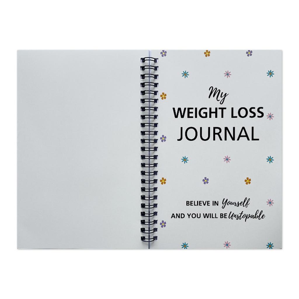 Fitness Diary - A5, Includes Pounds Lost & Body Measurements , Fitness Planner, Goals And Reflections Sections