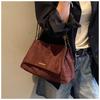 1Pc Women's Fashion Niche Messenger Bag 2025 Autumn and Winter New Chain Underarm Bag Suede Foreign Style Versatile Single Shoulder Messenger
