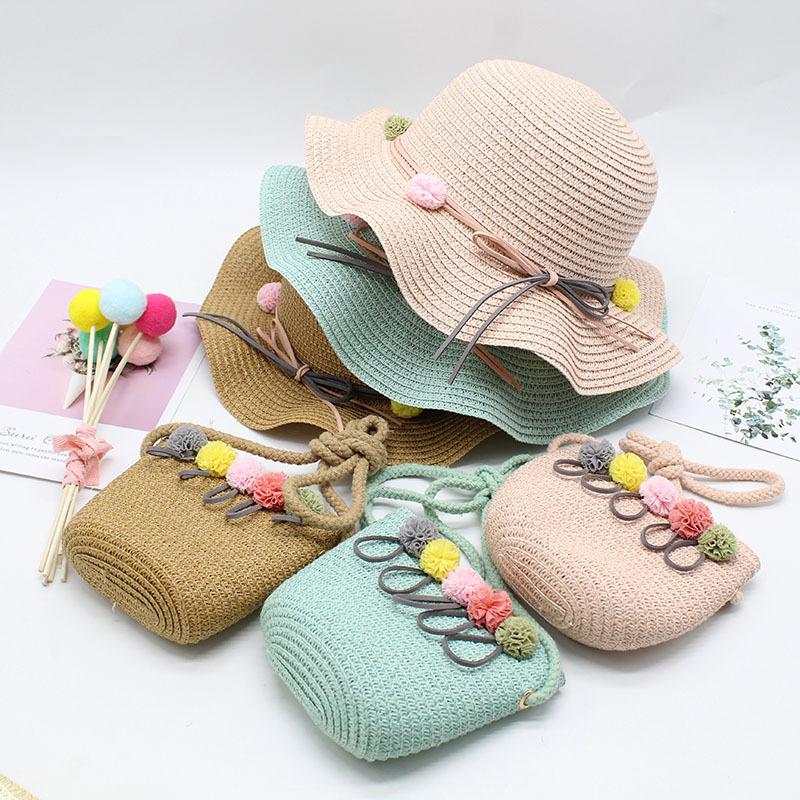 Children'S Hat Female Summer Sun Protection Princess Beach Hat Sun Hat Baby Bucket Hat Girl Straw Hat Sun Hat Basin Hat