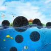 10 Stück PVC Aquarium Filterbälle Schwarz Nass/Trocken Außenfilter Medien Für Aquarium