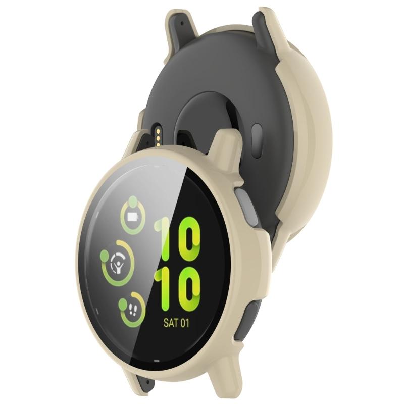 Tempered Glass Film+Case Screen Protector Full Coverage Cover Anti-scratch Shell Watch Housing For Vivoactive 5 Active 5