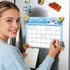Calendar de Frigider 2026-2027 Planner Program 18 Calendare Lunare Magnetice pentru Frigider pentru Organizare Ușoară Acasă Camera de Zi Camera de Studiu