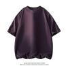 Men's Summer Wool Blend Half-High Collar Knit Short-Sleeve Sweater