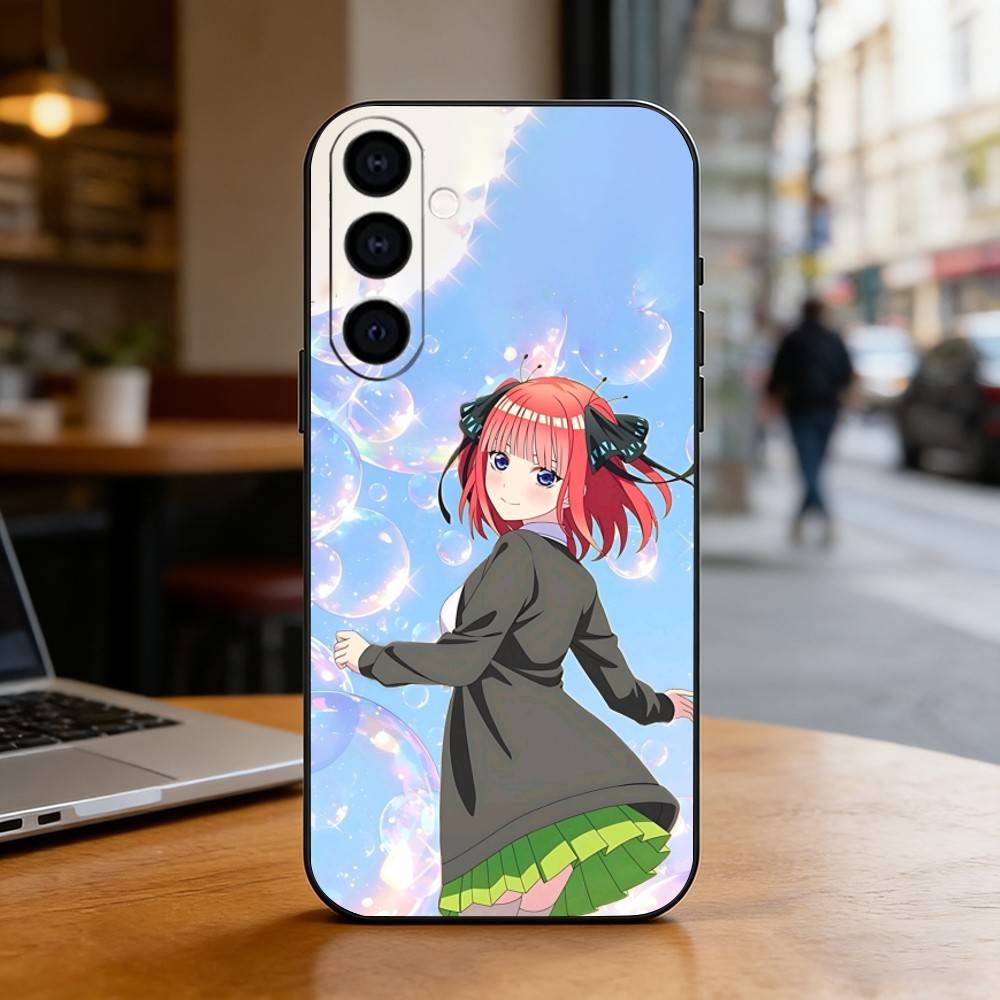 N-Nino N-Nakano Anime Phone Case For Samsung Galaxy A73,A72,A71,A70,A53,A52,A51,Soft Silicone Black Cover