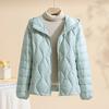 2025 New Autumn and Winter Large Size Light Women's Down Jacket Hooded White Duck Down Warm Thin Large Size Jacket Korean Version