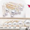 U-Shaped Pearl Hairpin for Bridal Updos & Styling
